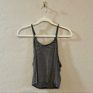 Striped Thin Strapped Tank Top